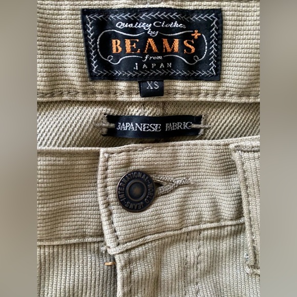 Beams Plus Khaki Japanese Fabric Slim Jeans - Picture 5 of 7